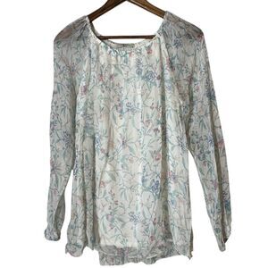 Viola Borghi Silk Blouse Sz S Cottagecore Dainty Feminine Sheer Coquette Regency